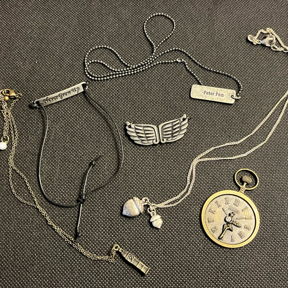 Assorted Peter Pan Jewelry Set with Silver and Gold Accents